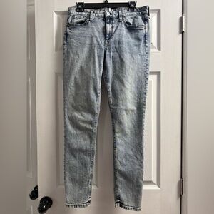 Rag & Bone Cate Mid Rise Ankle Skinny Light Wash Jeans Size 28
